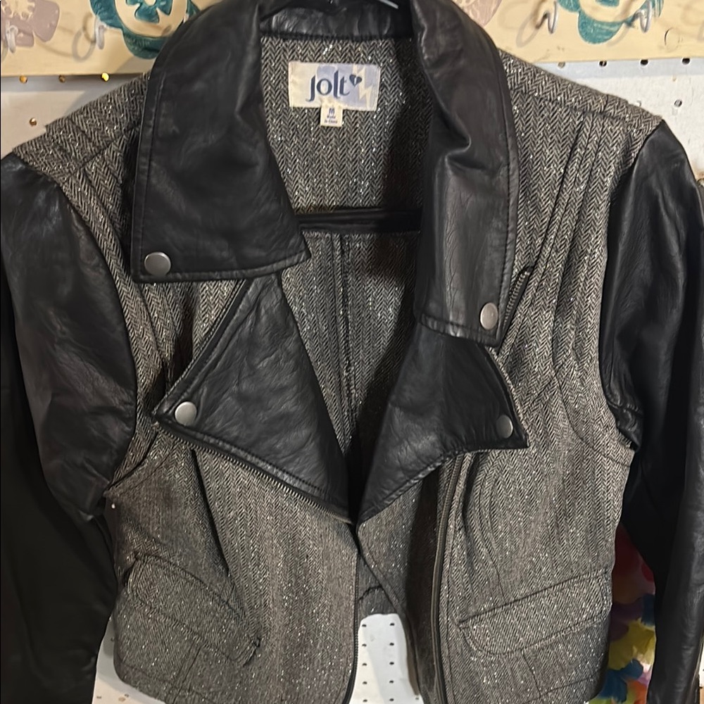 Jolt Women's Black and Gray Jacket